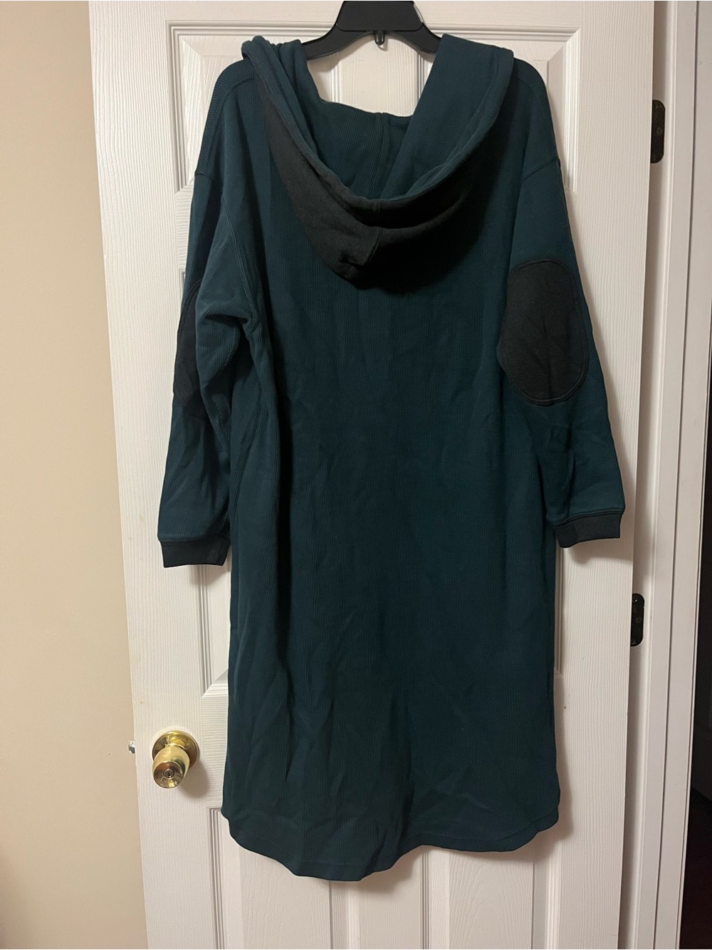 Free People Tomorrows Sweatshirt Cardigan Hooded Maxi Ribbed Button Size Small - Picture 5 of 8